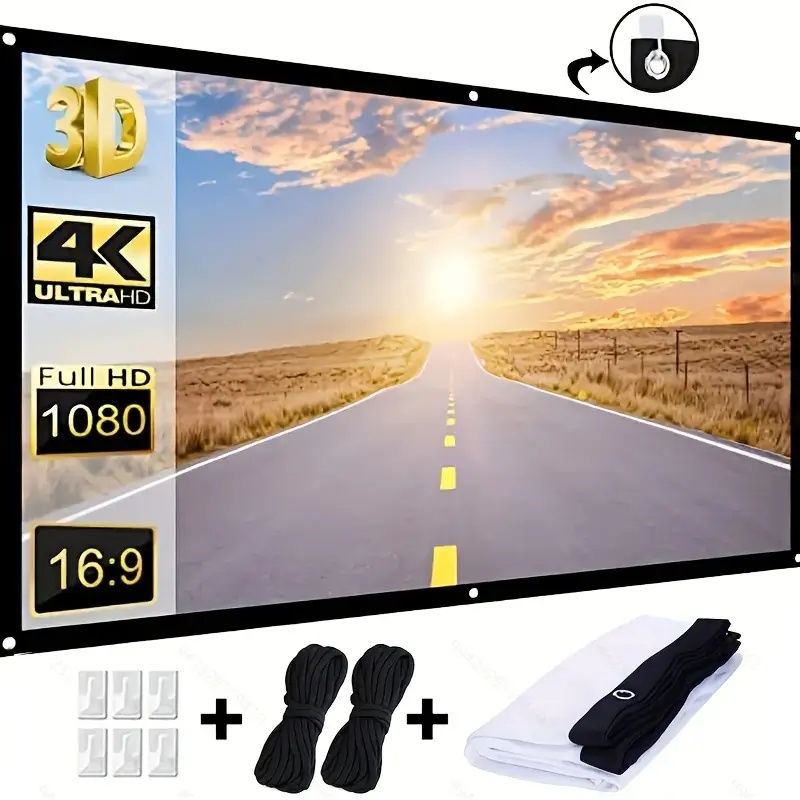 Projector Screen16:9 indoor/ou - Home Cinema Screen reseña y precio