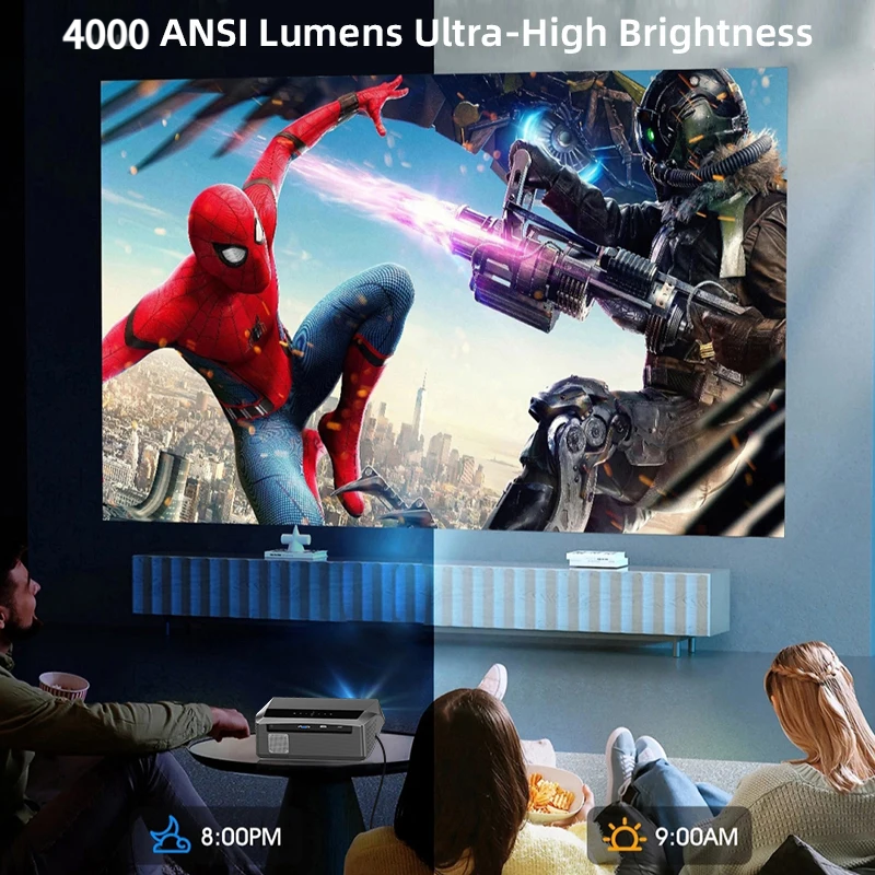 CAIWEI A10Q Projector 4K Full  - Video Home Cinema reseña y precio